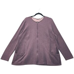 J Jill Womens Full Zip Cardigan Sweater XL